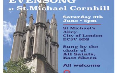 Evensong in St. Michael Cornhill in 2024